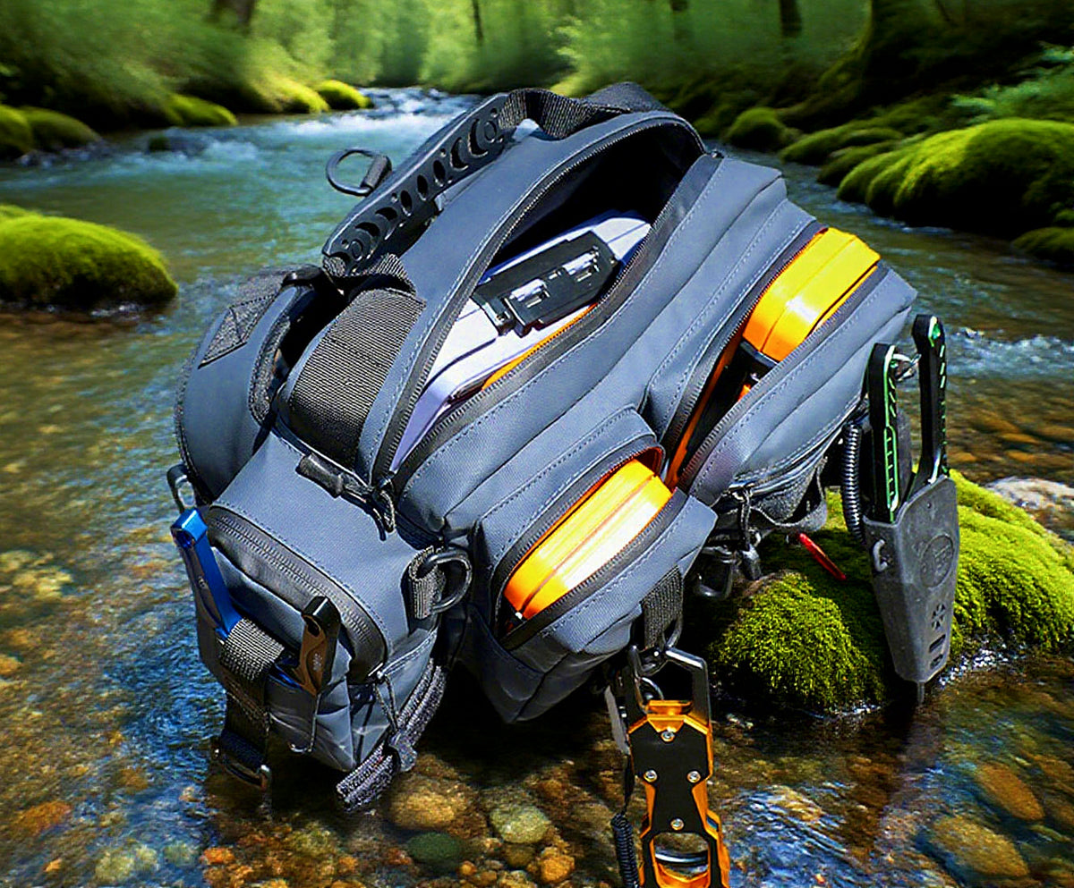 Fishing Waist Pack & Sling Bag, Crossbody Tackle Bag – product photo
