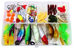 101-Piece Lure Kit with Box, Minnows, VIB & Soft Baits – product photo
