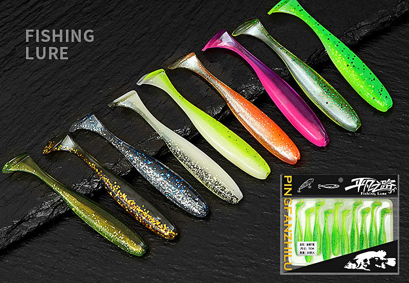 T-Tail Soft Swimbait 10-Pack, 2.2–2.8 in (5.5–7 cm) – product photo