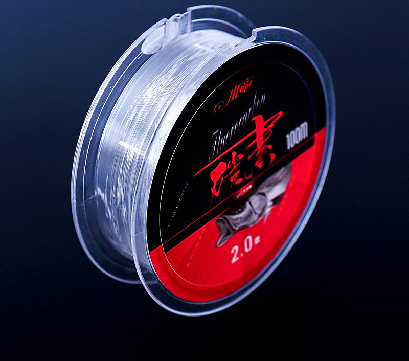 Clear Carbon Fishing Line, 50 m or 100 m Spool, #0.4–#6.0 – product photo