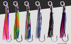 5 in Metal Head Trolling Squid Skirt Lure, Glow – product photo