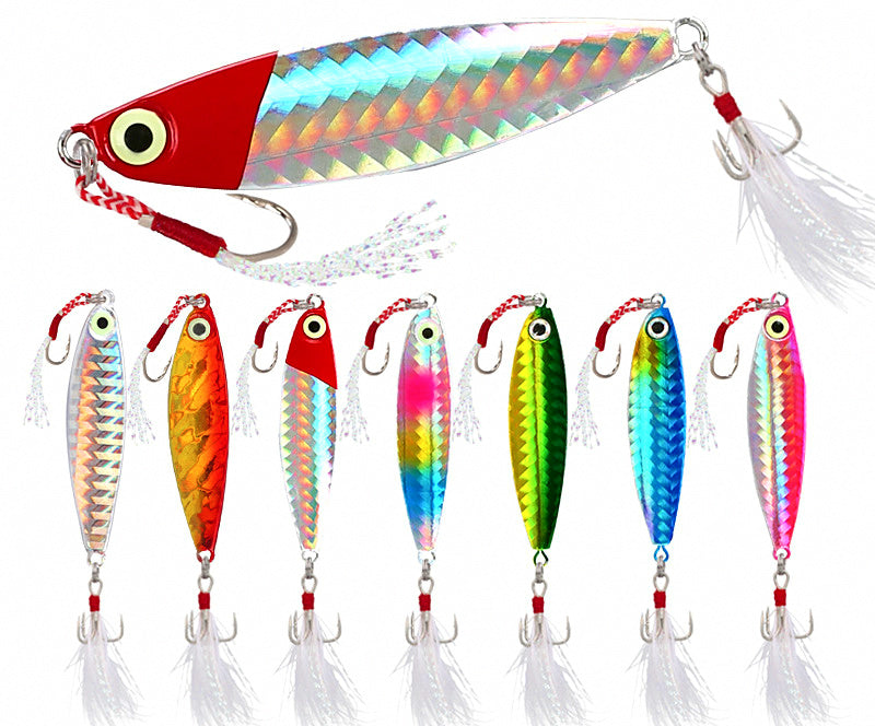 Casting Metal Jig with Feather Hook, 7–30 g (0.25–1.06 oz) – product photo