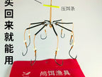Hand-Tied 8-Hook Explosion Hook Rigs, Silver & Bighead Carp – product photo