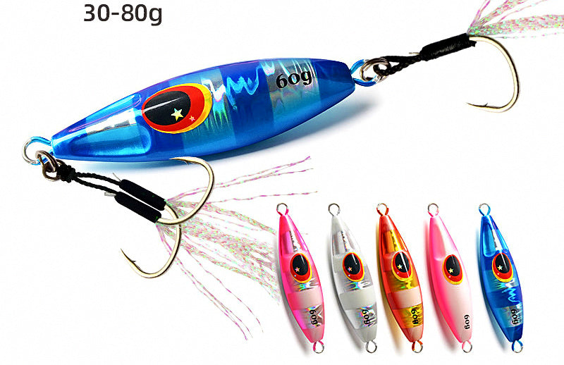 Slow Pitch Jig with Hooks, 30–120 g (1.1–4.2 oz) – product photo