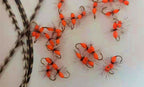 Fluorescent Orange Ant Fly, Hook Sizes 12–20, 5 or 10 Pack – product photo