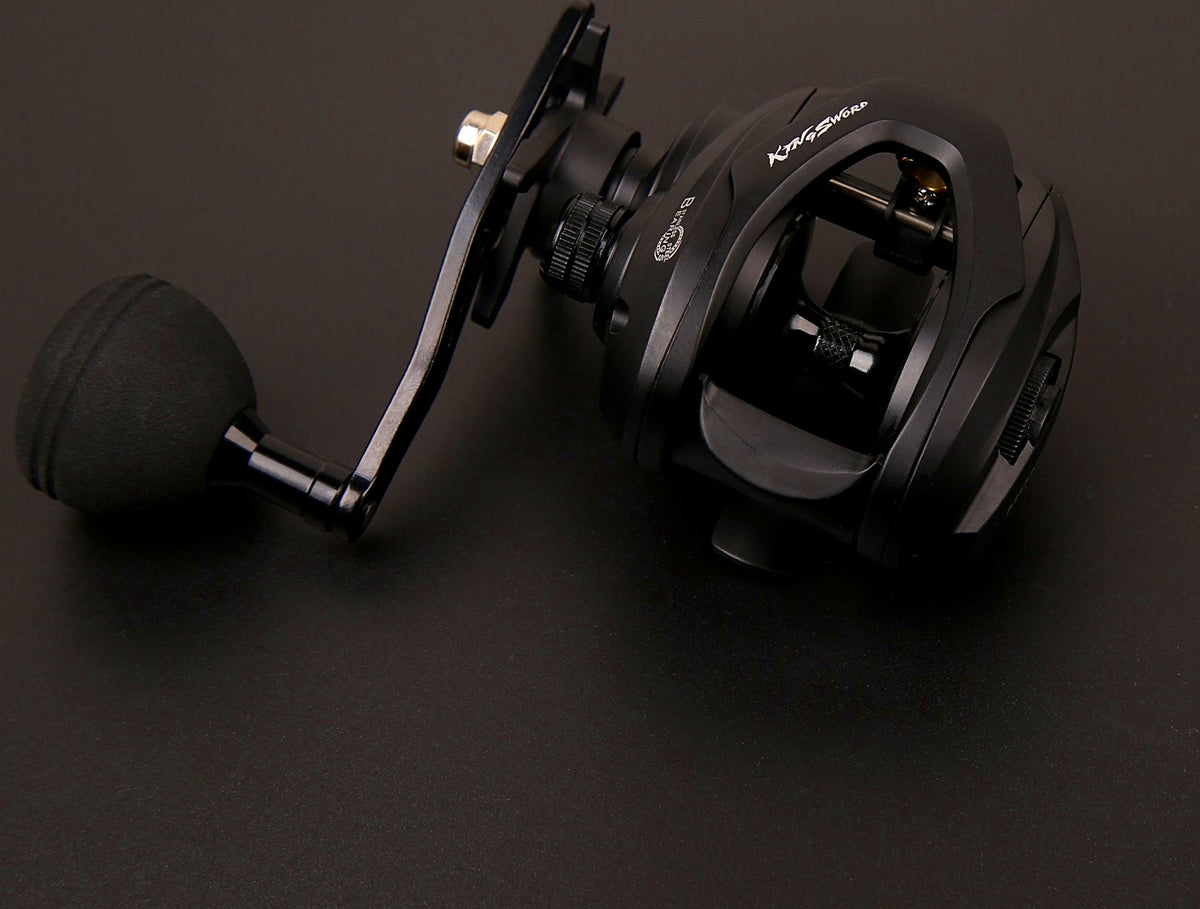 Deep Spool Baitcasting Reel, Slow Pitch Jigging, Single/Double Handle – product photo