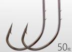 Long Shank Offset Bait Holder Hooks, Double Barb, Bulk Pack – product photo