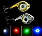 LED Light-Up Fish-Shaped Lure with Hook, Gold or Silver – product photo