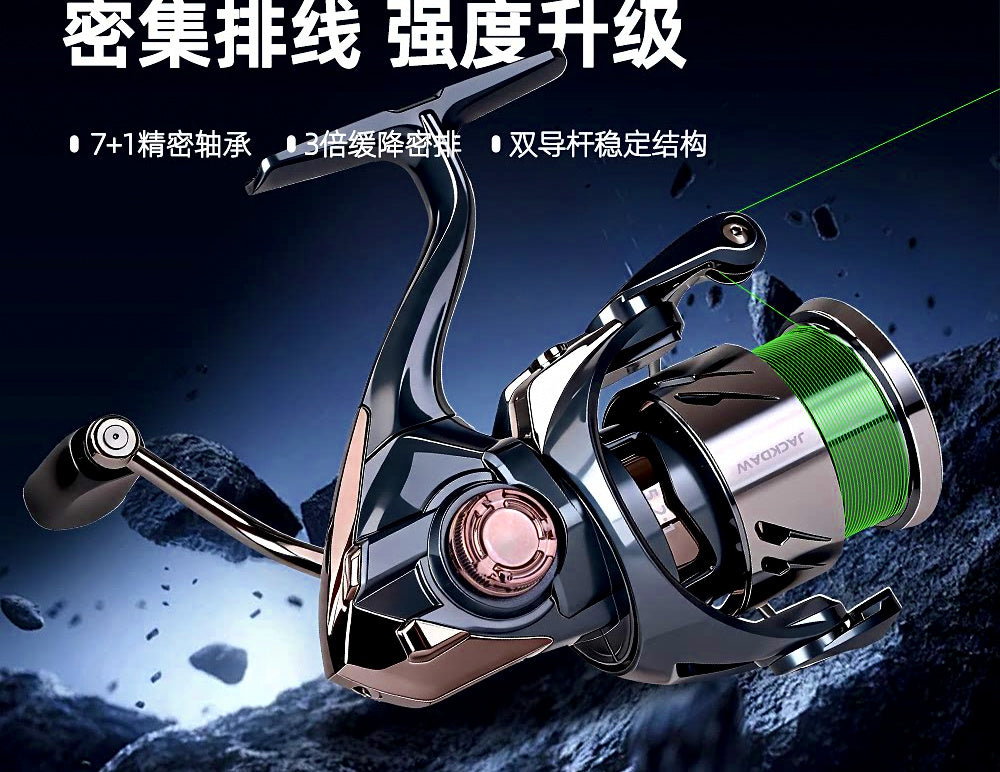 Tight-Wind Spinning Reel, 1500–3000 Size, 8 Bearings – product photo