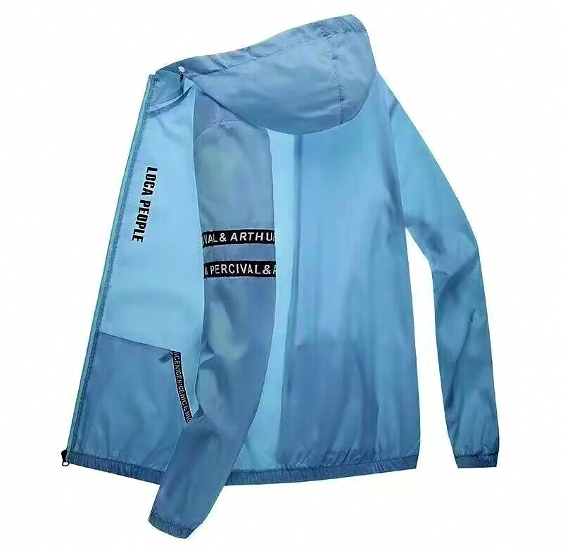 Men's Hooded Sun Protection Fishing Jacket, Lightweight – product photo