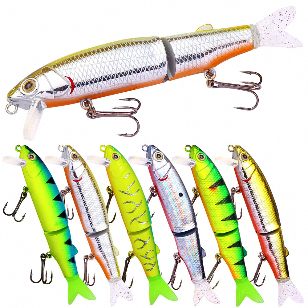 Jointed Sinking Minnow Hard Bait, 14.5 g (0.5 oz), 11.5 cm