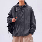 Lightweight Hooded Sun Protection Fishing Jacket, UPF 50 – product photo