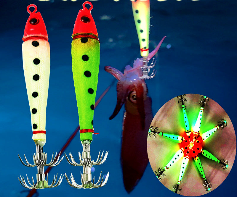 Glow Barbless Squid Jig Umbrella Hook, 1.5–40 g (0.05–1.4 oz) – product photo