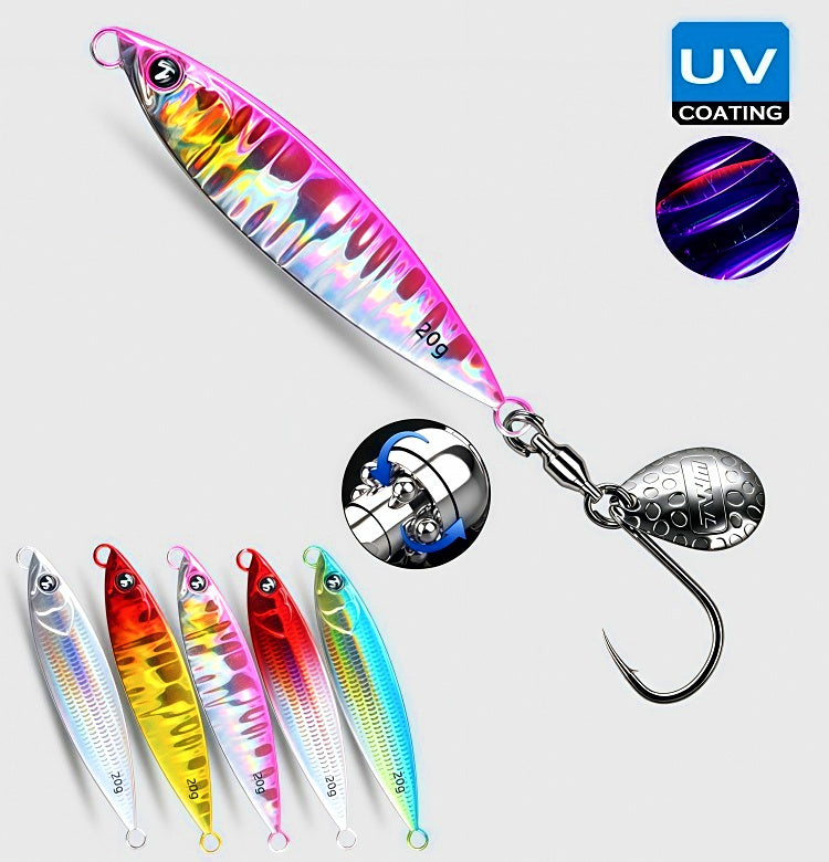 Metal Jig with Blade and Single Hook, 10–40 g (0.35–1.4 oz) – product photo
