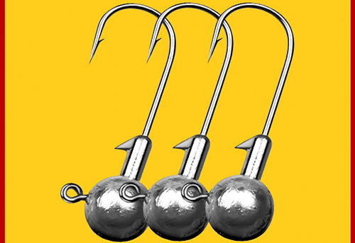 Barbed Jig Head Hooks for Soft Baits, 3.5–30 g (0.12–1.06 oz) – product photo