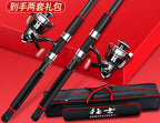 Extra-Stiff Fiberglass Rod and Reel Combo, 2 Sets + Bag – product photo