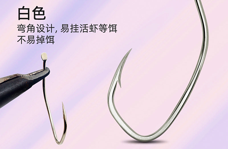 Barbed Live Bait Hooks, Bulk Pack, Sizes 16–28 – product photo