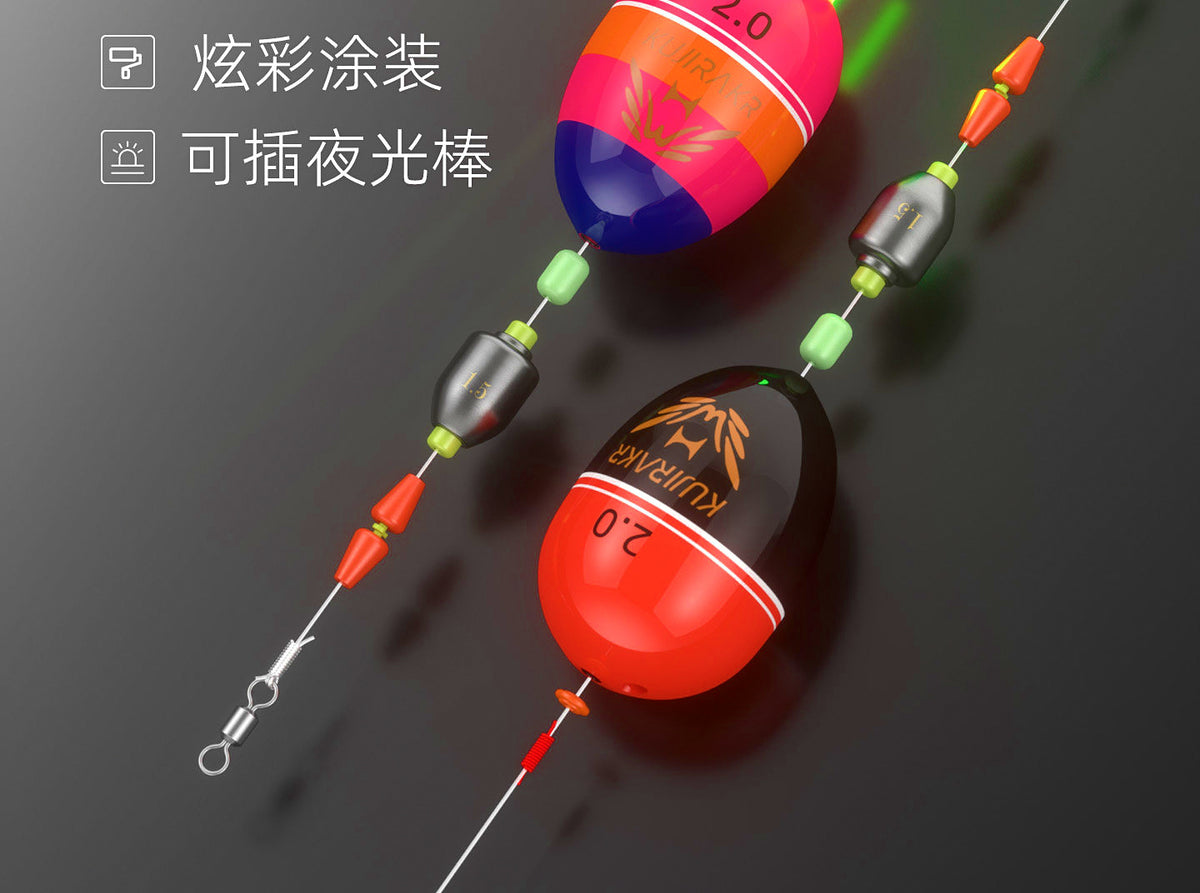 Sea Fishing Float Rig Set, Round Tail, 2B-6.0 Sizes – product photo