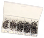 Ise Hook Assortment, 151 pcs, Sizes 4-12, Barbed Eyed – product photo