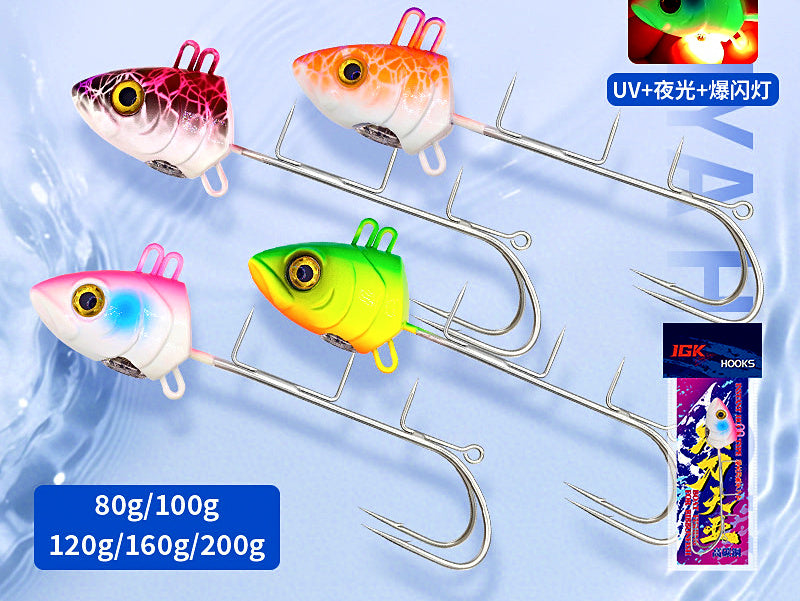 Cutlassfish Jig with Strobe Light, 80–200 g (2.8–7.1 oz) – product photo