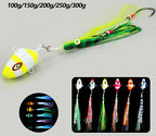 Fish Head Slow Pitch Jig, UV, 100–300 g (3.5–10.6 oz) – product photo