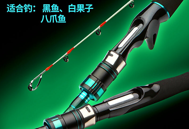 Saltwater Boat Rod, Solid Tip, 2-Piece, 1.65–2.4 m – product photo