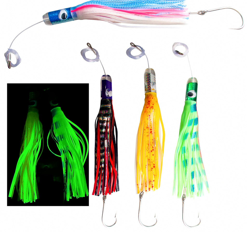 Resin Head Octopus Squid Skirt Lure, 12 in (30 cm) 169 g – product photo