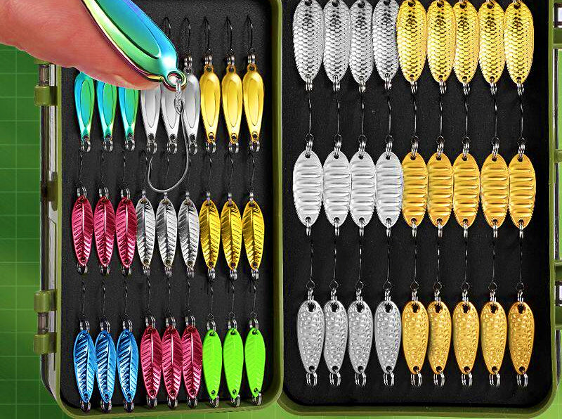 Small Metal Spoon Lures Set, 1.5–7.5 g (0.05–0.26 oz) – product photo
