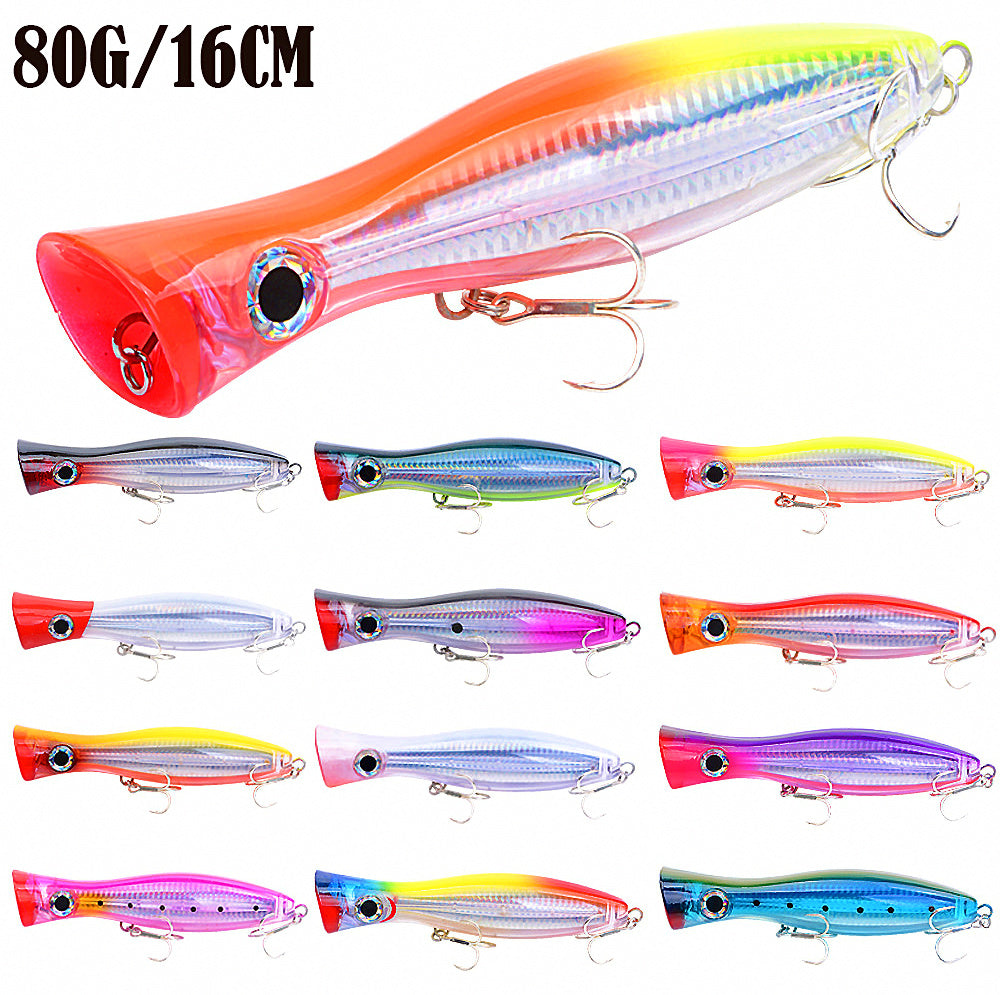 Saltwater Popper Lure, 16 cm (6.3 in), 80 g (2.8 oz) – product photo