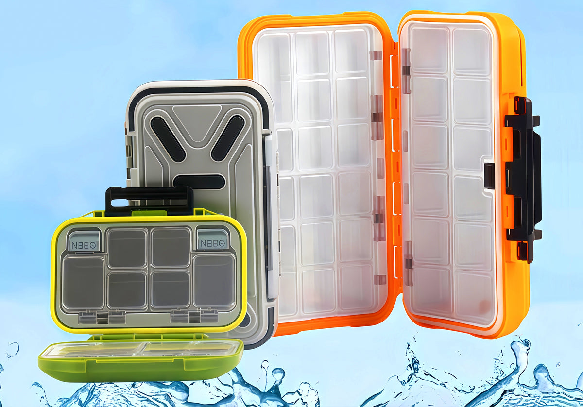Fishing Tackle Storage Box, Waterproof Lure & Tackle Case – product photo