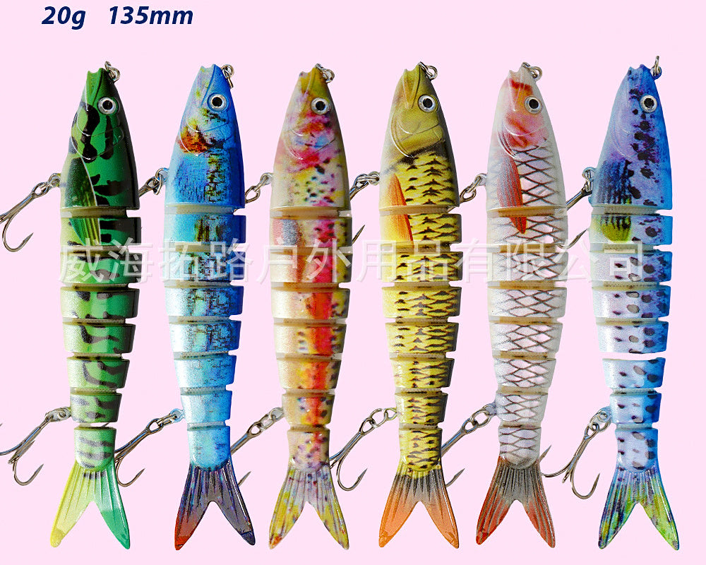 Multi-Jointed Swimbait Lure, 13.5 cm (5.3 in), 20 g (0.7 oz) – product photo