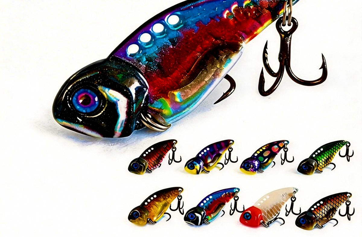 3D-Printed VIB Lure with Treble Hooks, 5–20 g (0.18–0.71 oz) – product photo