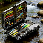 Double-Layer Plastic Tackle Box for Hooks & Small Lures
