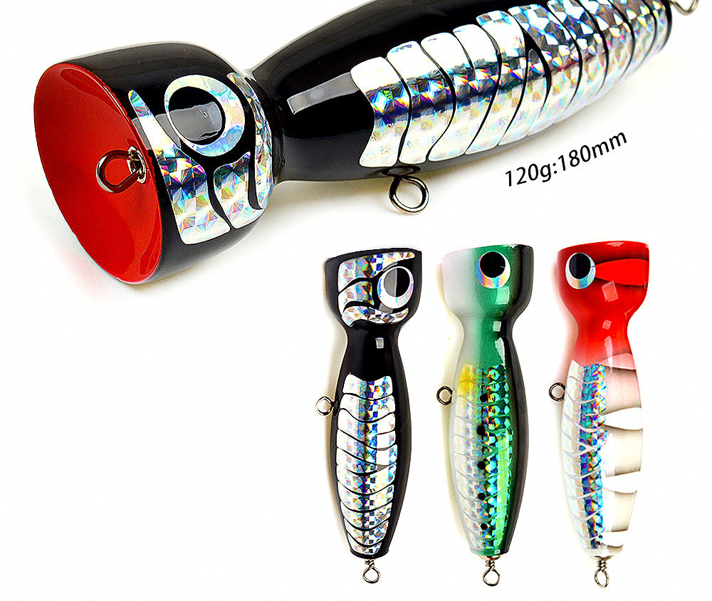 Floating Popper Trolling Lure, 120 g (4.2 oz), 18 cm – product photo