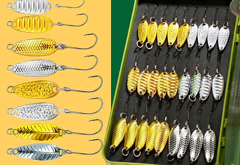 Micro Casting Spoon Set, Single Hook, 1.5–7 g (0.05–0.25 oz) – product photo