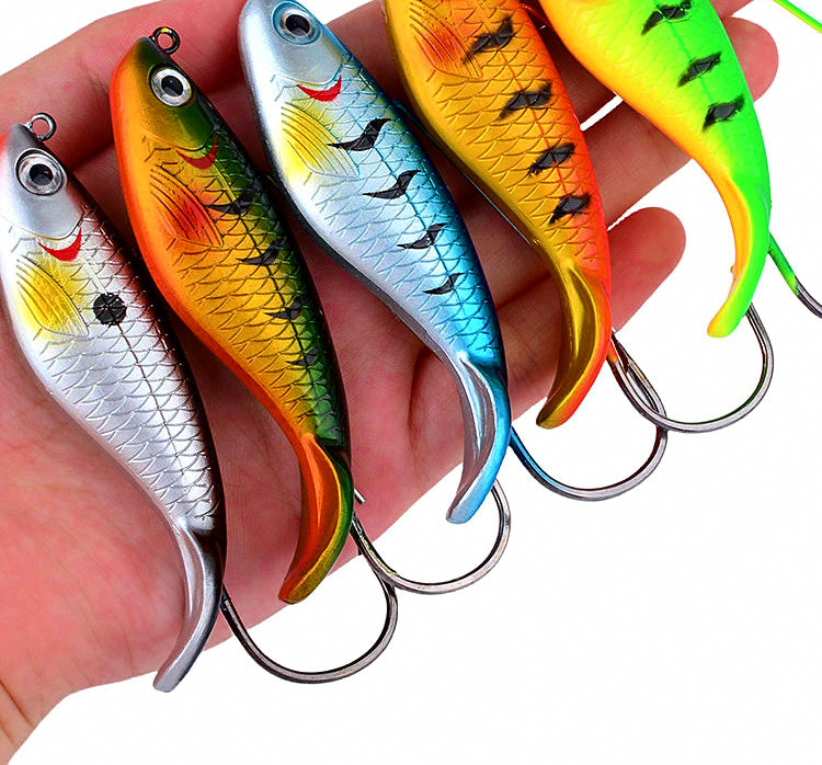 Weedless T-Tail Lead Soft Bait, 9 cm, 19.5 g (0.7 oz) – product photo