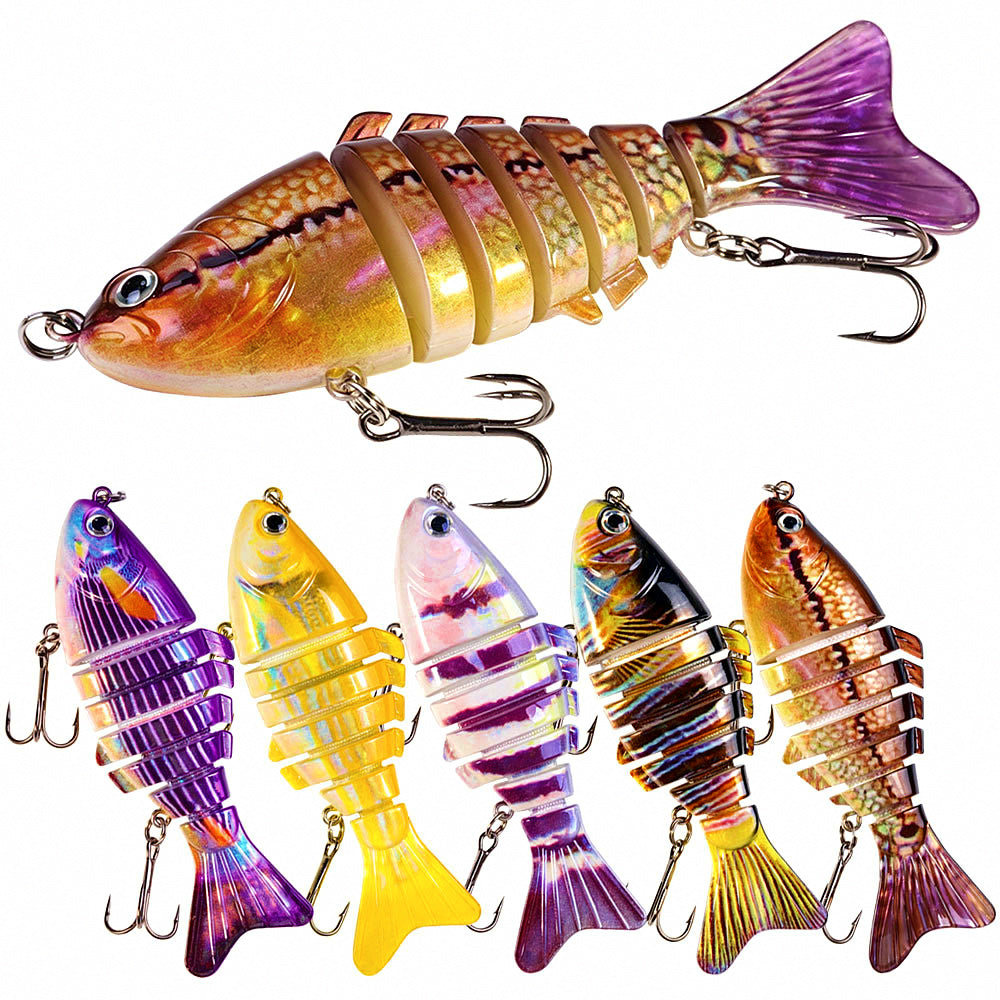 7-Section Jointed Swimbait Lure, 9.7 cm, 14.5 g (0.5 oz) – product photo