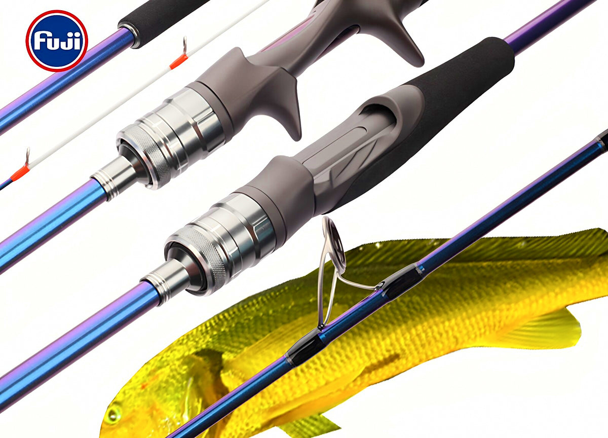 Solid Carbon Boat Rod, 2-Piece, 1.8–2.4 m (5.9–7.9 ft) – product photo