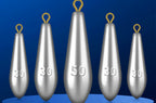 Willow Leaf Lead Sinkers with Ring, 0.35–3.53 oz (10–100 g) – product photo
