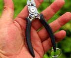 Mini Fishing Pliers, Stainless Steel with Split Ring Opener – product photo