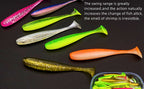 T-Tail Soft Plastic Swimbait, 50 Pack, 3.5–7 cm (1.4–2.8 in) – product photo