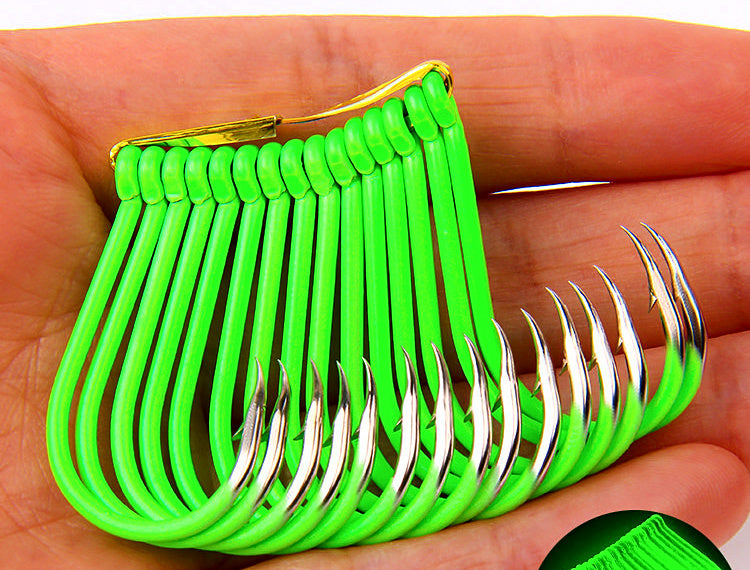 Glow Tube Maruseigo Hooks, Barbed Long Shank Boat Hooks – product photo