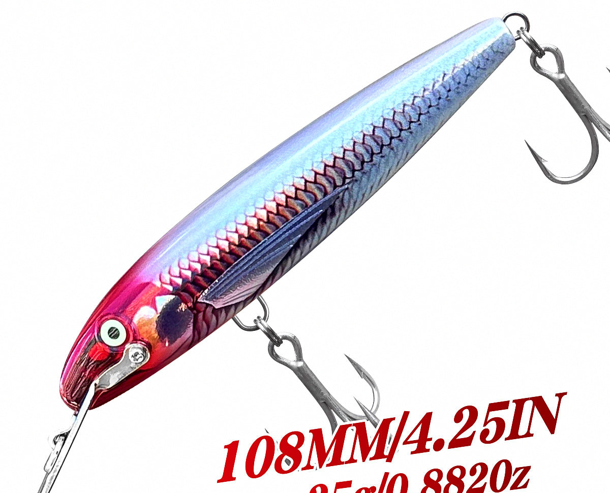 Sinking Minnow Lure, 108 mm (4.3 in) 25 g (0.9 oz) – product photo