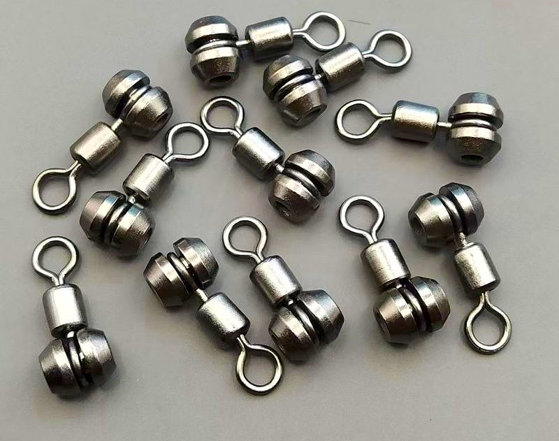 Anti-Tangle 3-Way Swivel Rig Connector, Stainless Steel – product photo