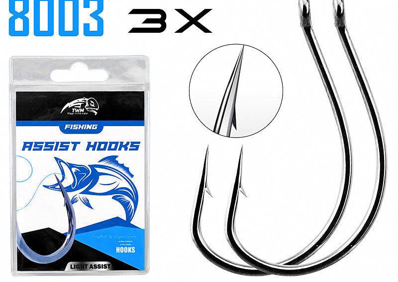 Wacky Rig Worm Hooks, Black Nickel, Sizes 3 to 3/0 – product photo