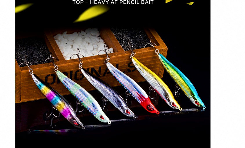 Sinking Pencil Hard Bait, 8–9.5 cm, 11–17 g (0.4–0.6 oz) – product photo