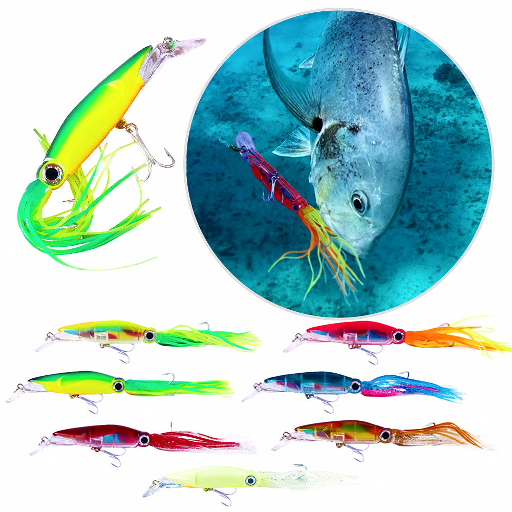 Octopus Squid Jig Lure with Skirt, 14 cm, 40 g (1.4 oz) – product photo