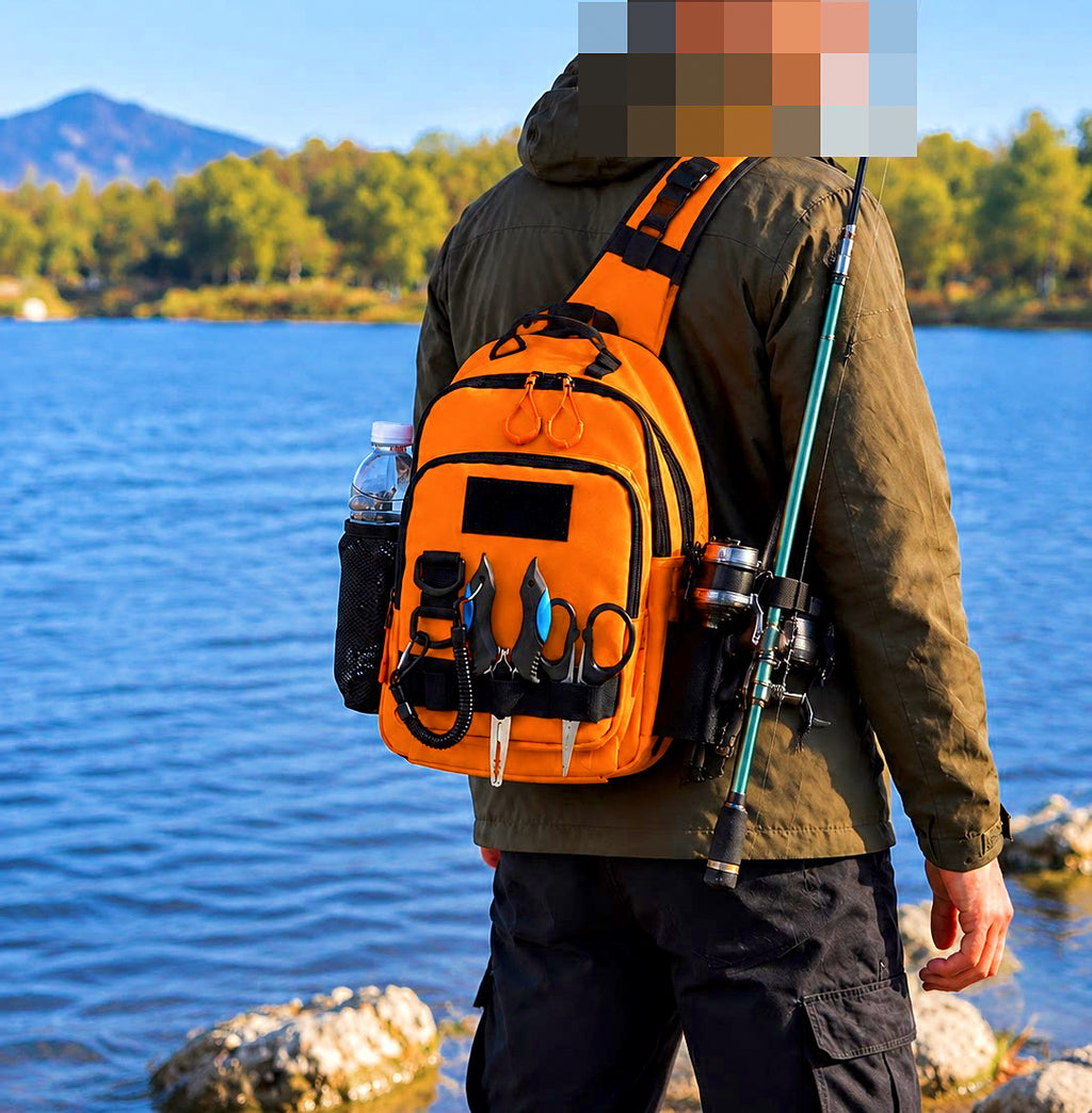 Fishing Waist Bag & Cross-Body Tackle Bag, Nylon