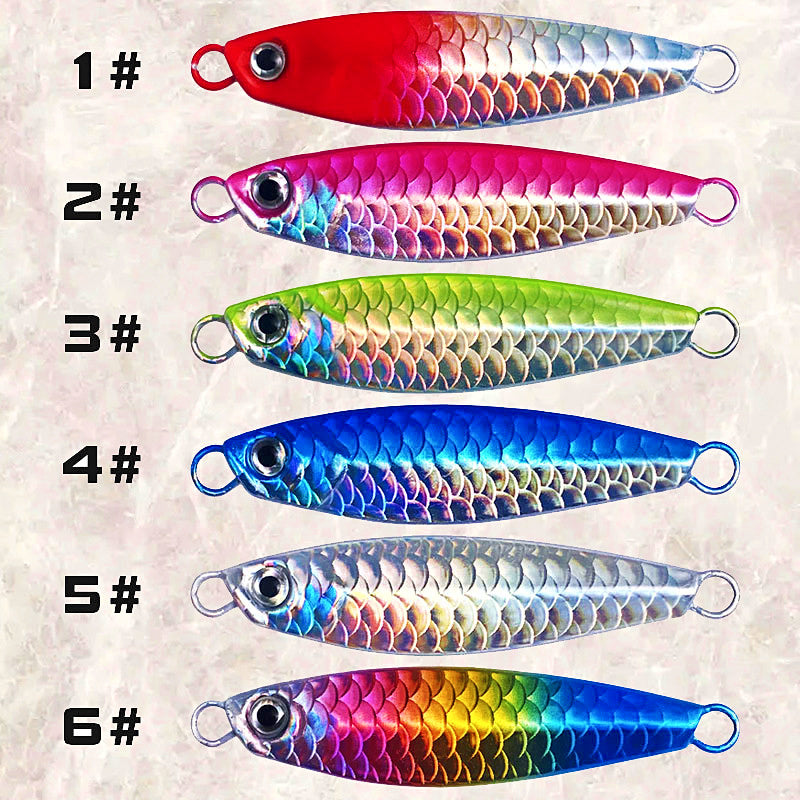 Casting Metal Jig, Fish Scale Finish, 7–30 g (0.25–1.06 oz) – product photo