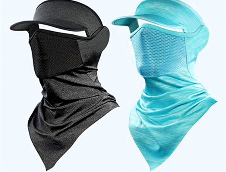 UV Sun Protection Face Mask & Bandana, Mesh Brim Options – product photo